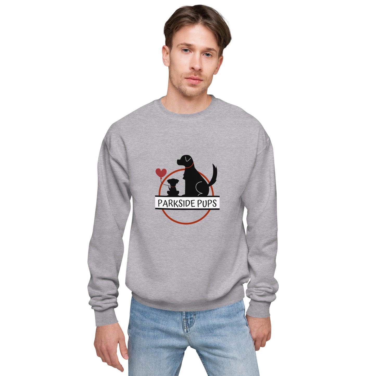 Parkside Pups: Unisex Fleece Sweatshirt