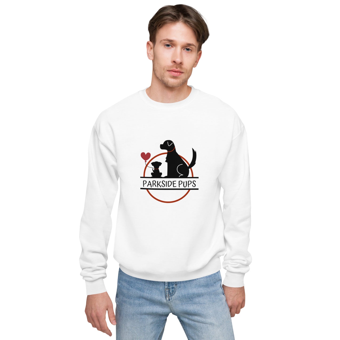 Parkside Pups: Unisex Fleece Sweatshirt