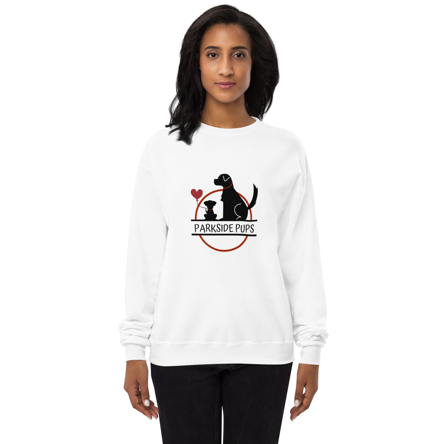 Parkside Pups: Unisex Fleece Sweatshirt